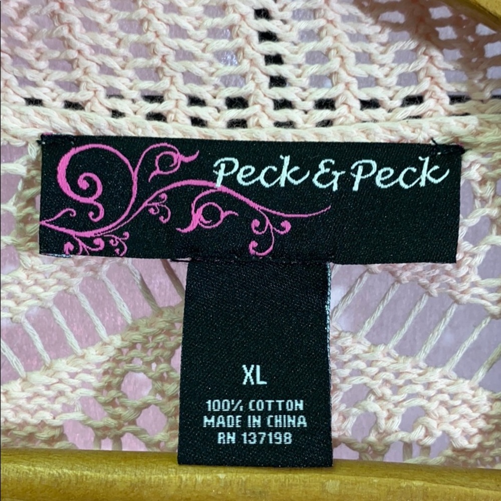 Peck & Peck Long Open Front Size Xl - image 4